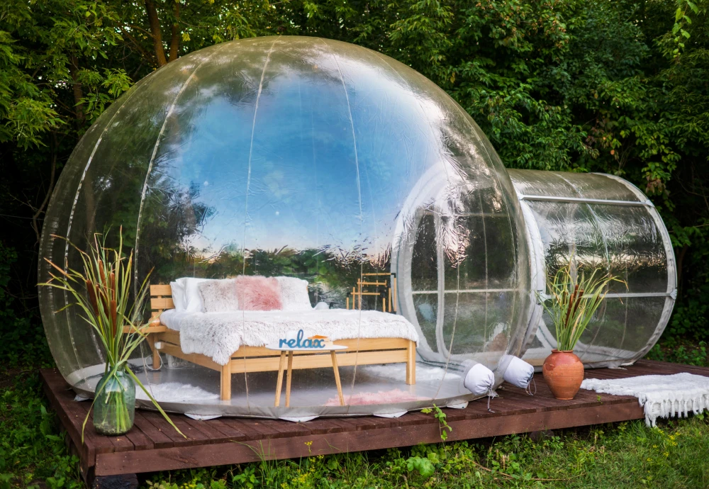 inflatable bubble tent transparent